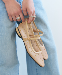 Spick & Span キラキラチュールメリージェーン