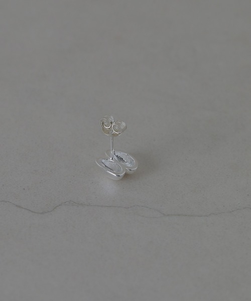 【セール】SV925 ダブル ニュアンス モチーフ シルバー ピアス（ピアス（両耳用））｜voov（ブーブ）