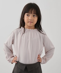ROPE' PICNIC（ロペピクニック）の「【KIDS】白からの解放/袖リボンブラウス/リンクコーデ・WEB限定サイズ:110cm（シャツ/ブラウス・キッズ）」