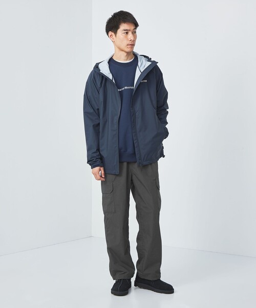 green label relaxing（グリーンレーベルリラクシング）の「タイプライター コットン SILI 6ポケット イージーパンツ（カーゴパンツ・メンズ・ダークグレー/ブラック・L/S/M）」の4枚目の写真