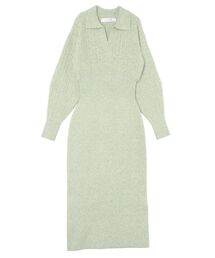 LAGUNAMOON | ケーブルビジューIラインニットワンピース(ワンピース)