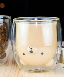 NOLITA LABORATORY（ノリータラボラトリー）の「【 NOLITA / ノリータ 】クリエイティブ ベア モチーフ 二層構造 クマ グラス コップ ガラスマグ ダブルウォールグラス（グラス/マグカップ/タンブラー）」