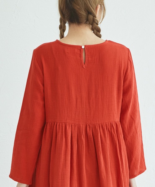 新品　doux C コットンワンピース セール】 〈手洗い可能〉オーガニックコットンシルクニット