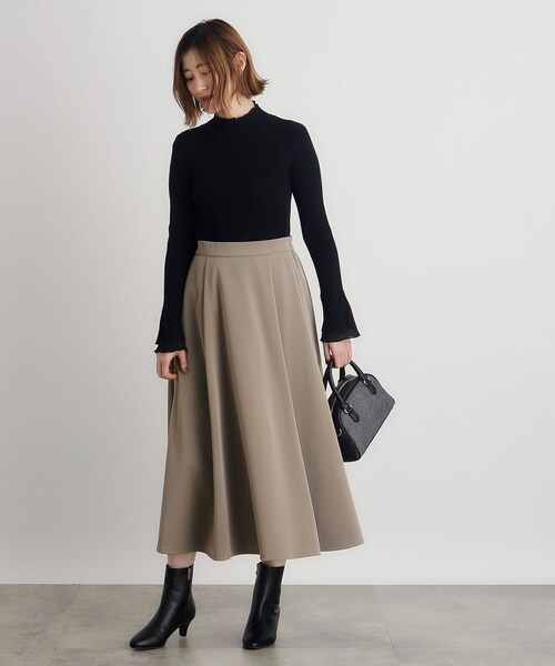 grove（グローブ）の「◆【雑誌掲載】レザーライクフレアスカート（スカート・レディース・ブラウン系その他/ブラック・01/02/03/04/05）」の9枚目の写真