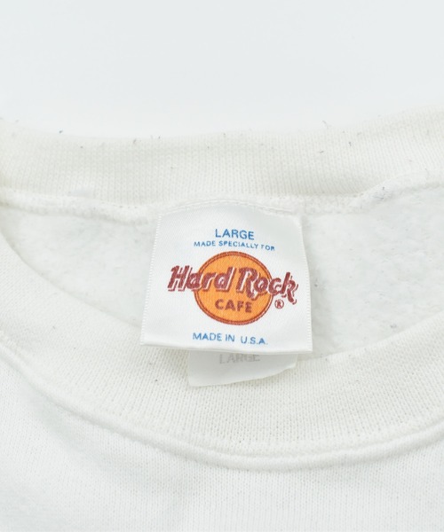 VINTAGE(ヴィンテージ)の「【ヴィンテージ古着】Hard Rock CAFE NEW YORK 企業ロゴ プリントスウェット(スウェット・メンズ・ホワイト・LARGE)」の6枚目の写真