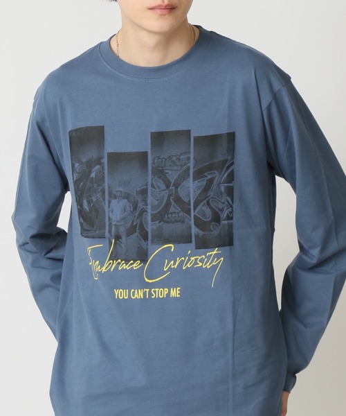 ARCADE(アーケード)の「フォトプリント ロンT Tシャツ 長袖 PRIMAL POINT(Tシャツ/カットソー・メンズ・ホワイト系1/グレー系1/ブラック系3/ブラック系1/ホワイト系4/ブラック系4/ブラック系2/ホワイト系3/ブルー系3/ベージュ系2/グレー系4/ホワイト系2・L/M/LL)」の12枚目の写真