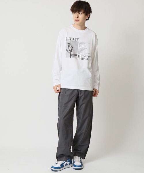 ARCADE(アーケード)の「フォトプリント ロンT Tシャツ 長袖 PRIMAL POINT(Tシャツ/カットソー・メンズ・ホワイト系1/グレー系1/ブラック系3/ブラック系1/ホワイト系4/ブラック系4/ブラック系2/ホワイト系3/ブルー系3/ベージュ系2/グレー系4/ホワイト系2・L/M/LL)」の17枚目の写真