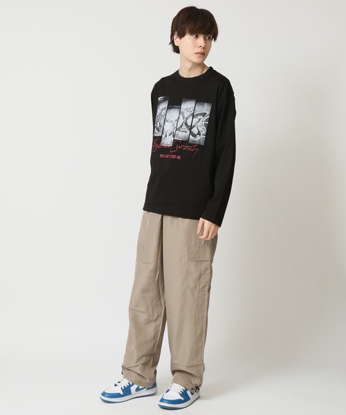 ARCADE(アーケード)の「フォトプリント ロンT Tシャツ 長袖 PRIMAL POINT(Tシャツ/カットソー・メンズ・ホワイト系1/グレー系1/ブラック系3/ブラック系1/ホワイト系4/ブラック系4/ブラック系2/ホワイト系3/ブルー系3/ベージュ系2/グレー系4/ホワイト系2・L/M/LL)」の22枚目の写真