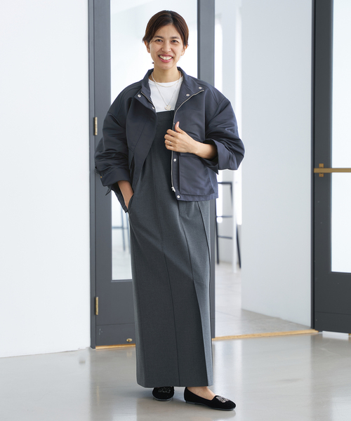 IENA（イエナ）の「グログランブルゾン（ブルゾン・レディース・ネイビー/ベージュ・FREE）」の11枚目の写真