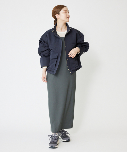 IENA（イエナ）の「グログランブルゾン（ブルゾン・レディース・ネイビー/ベージュ・FREE）」の18枚目の写真