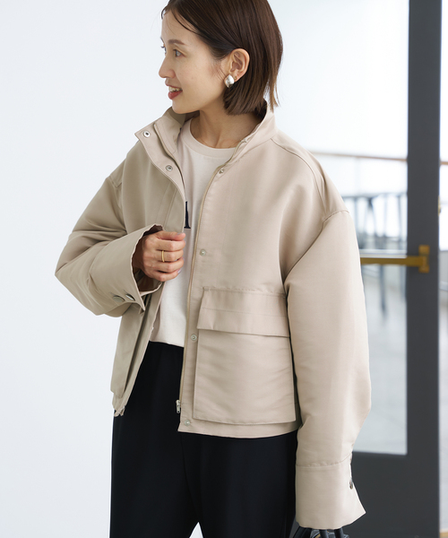 IENA（イエナ）の「グログランブルゾン（ブルゾン・レディース・ネイビー/ベージュ・FREE）」の21枚目の写真