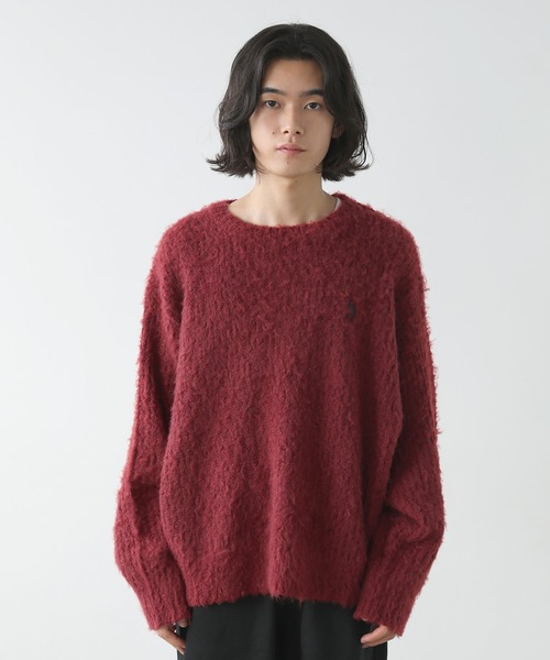 U.S. POLO ASSN.(ユーエスポロアッスン)の「U.S.POLO ASSN.別注 シャギービッグシルエットクルーネックニット(ニット/セーター・メンズ・ブラック/ワイン/オフホワイト/グレー・S/M/L/XL)」の17枚目の写真