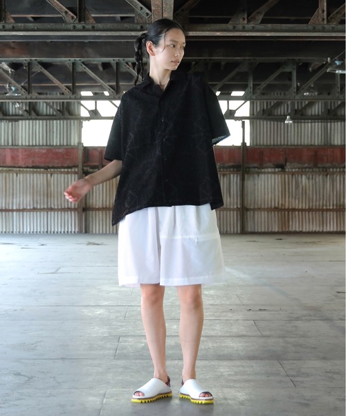 STOF（ストフ）の「Stone Yard Floc Wide Shorts（その他パンツ・メンズ・ブラック/ホワイト・S/M）」の3枚目の写真