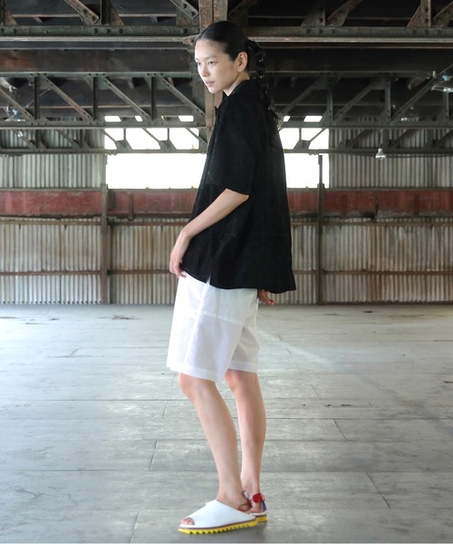 STOF（ストフ）の「Stone Yard Floc Wide Shorts（その他パンツ・メンズ・ブラック/ホワイト・S/M）」の4枚目の写真