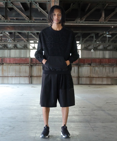 STOF（ストフ）の「Stone Yard Floc Wide Shorts（その他パンツ・メンズ・ブラック/ホワイト・S/M）」の6枚目の写真