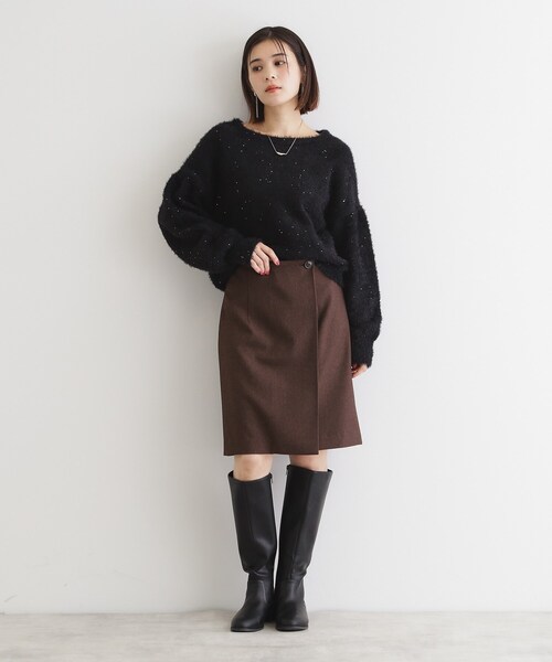 THE SHOP TK （ザ ショップ ティーケー ）の「◆【＠BAILA掲載】ロングブーツ（ブーツ・レディース・ブラック・45/35）」の3枚目の写真