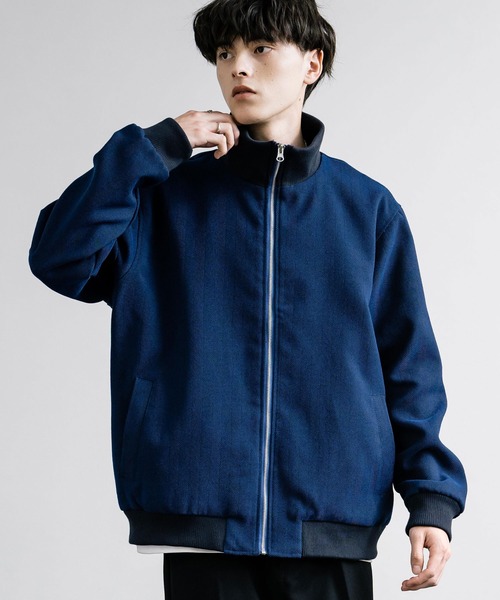 ツイードスタンドネックブルゾン Rocky Monroe（ロッキーモンロー）の「オーバーサイズツイード