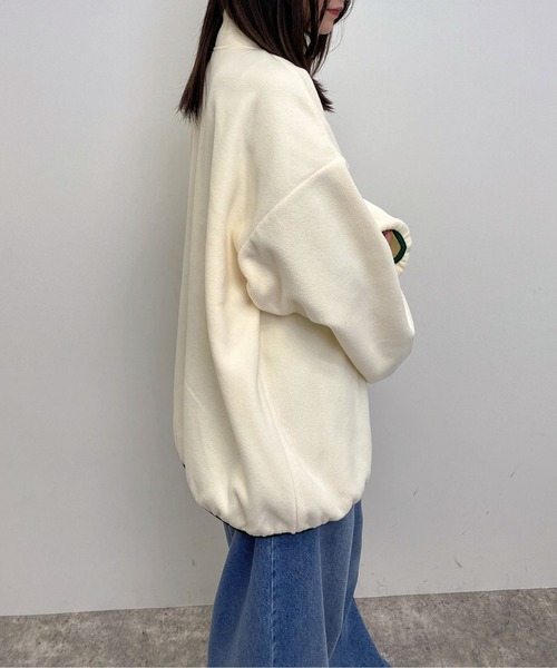 INGNI（イング）の「ハーフボタンフリースチュニック（その他トップス・レディース・ブルー/ホワイト系その他5/オレンジ/アイボリー系8・M）」の15枚目の写真