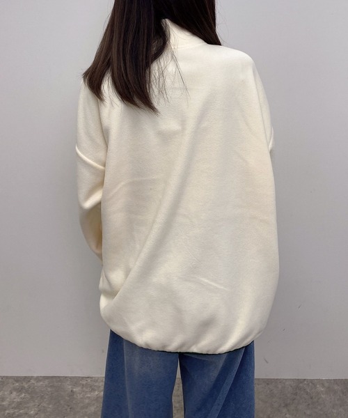 INGNI（イング）の「ハーフボタンフリースチュニック（その他トップス・レディース・ブルー/ホワイト系その他5/オレンジ/アイボリー系8・M）」の16枚目の写真