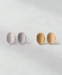 ieLS（イエルズ）の「金属アレルギー対応「ieLS」ステンレス　オーバルプレートピアス（ピアス（両耳用））」