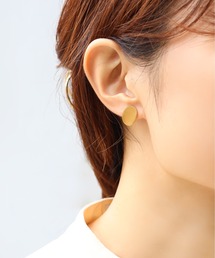 ieLS（イエルズ）の「金属アレルギー対応「ieLS」ステンレス　オーバルプレートピアス（ピアス（両耳用））」