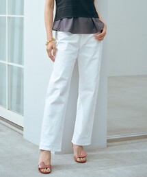 J.PRESS Ladies（J.プレス レディス）の「【洗える】BASIC STRETCH DENIM ボーイフィット パンツ（デニムパンツ）」