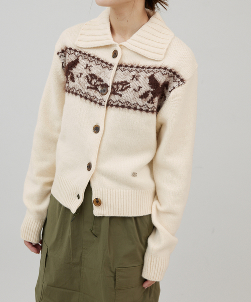Kijun(キジュン)の「KIJUN/キジュン Nordic Knit Cardigan(カーディガン/ボレロ・レディース・アイボリー・SMALL)」の20枚目の写真