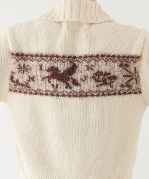 Kijun(キジュン)の「KIJUN/キジュン Nordic Knit Cardigan(カーディガン/ボレロ・レディース・アイボリー・SMALL)」の8枚目の写真