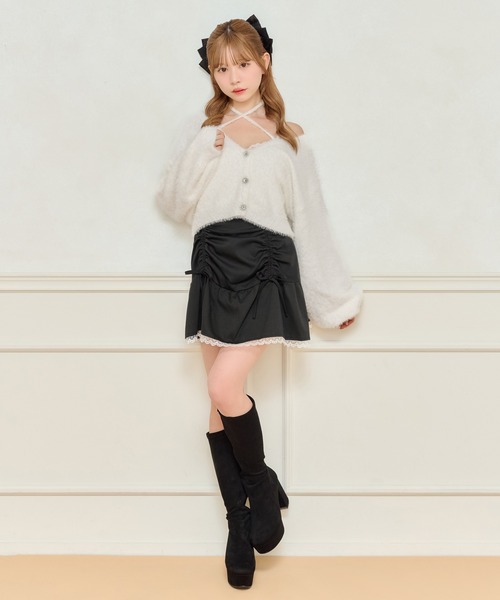 セール】ドロストレース切り替えフレアスカパン【ZOZOTOWN限定アイテム