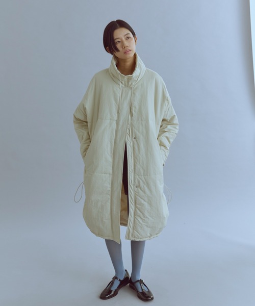 ◾️EN NEUME◾️エンノイム　ウールリバーコート　ホワイト 2Way Formed Padded Coat（その他アウター）｜EN NEUME（エンノイム