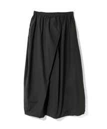 MIDIUMISOLID for Ladies ナイロンドレープアシンメトリースカート(RELAX)
