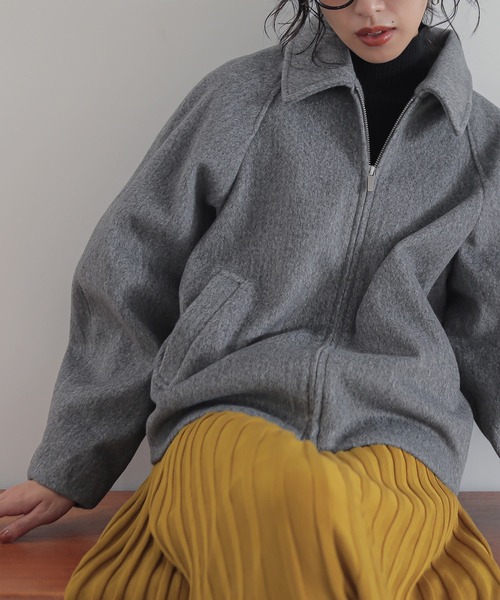 n'OrLABEL(ノアールレーベル)の「『ステンカラージップアップブルゾン』(ブルゾン・レディース・杢グレー/キャメル/ブラック・2/1)」の17枚目の写真