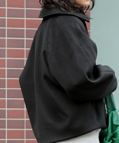 n'OrLABEL(ノアールレーベル)の「『ステンカラージップアップブルゾン』(ブルゾン・レディース・杢グレー/キャメル/ブラック・2/1)」の6枚目の写真