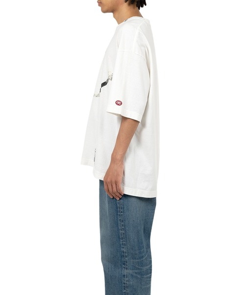 Maison MIHARA YASUHIRO（メゾンミハラヤスヒロ）の「Smily Face Printed T-shirt（Tシャツ/カットソー・メンズ・ホワイト/ブラック・46/48/44）」の5枚目の写真