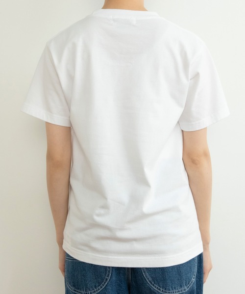 PAR ICI（パーリッシィ）の「わんこと休日Ｔシャツ（Tシャツ/カットソー・レディース・ホワイト/ネイビー・S/M）」の13枚目の写真