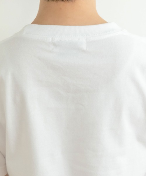 PAR ICI（パーリッシィ）の「わんこと休日Ｔシャツ（Tシャツ/カットソー・レディース・ホワイト/ネイビー・S/M）」の15枚目の写真