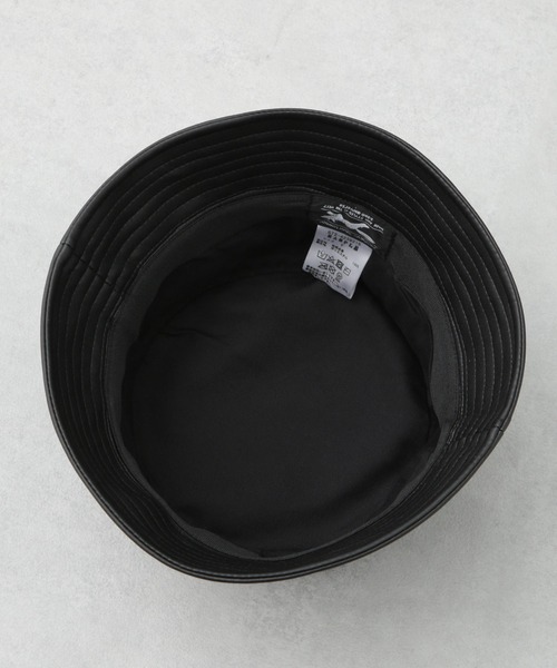 NANO universe(ナノユニバース)の「PENNEYS BLACK フェイクレザーバケットハット(ハット・メンズ・ブラック・FREE)」の5枚目の写真