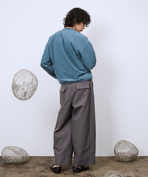 Dulcamara(ドゥルカマラ)の「リップストップバックポケットZipブルゾン(ブルゾン・メンズ・ブルー/ホワイト/ブラック・0/1)」の6枚目の写真