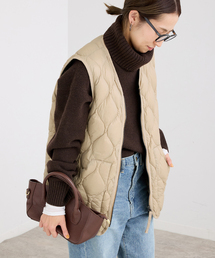 FRAMeWORK | TAION/タイオン MILTARY V NECK WZIP DOWN ベスト(ダウンジャケット/コート)