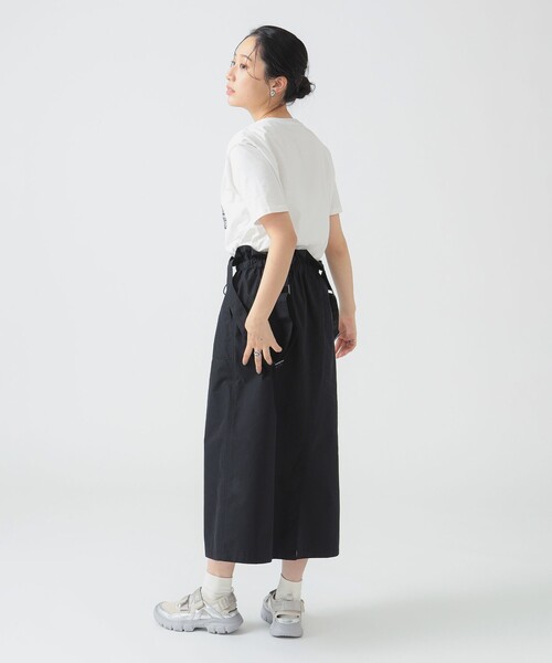B:MING by BEAMS(ビーミングバイビームス)の「シャーリング ジャンパースカート(S~M)(スカート・レディース・ブラウン系その他/ブラック・SMALL/MEDIUM)」の4枚目の写真