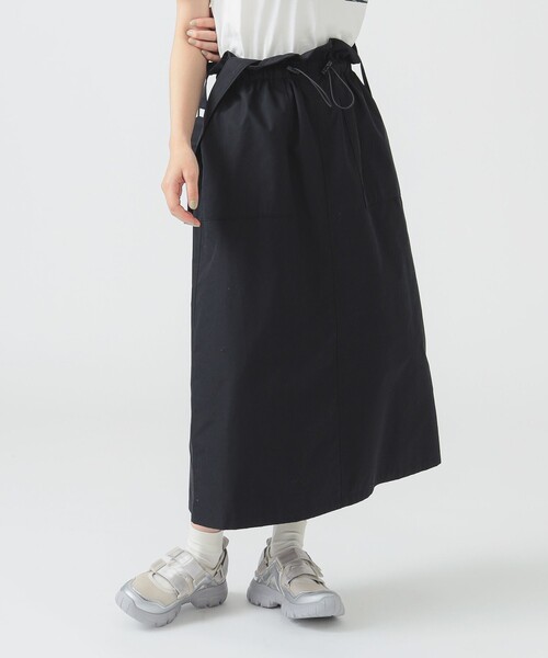 B:MING by BEAMS(ビーミングバイビームス)の「シャーリング ジャンパースカート(S~M)(スカート・レディース・ブラウン系その他/ブラック・SMALL/MEDIUM)」の5枚目の写真