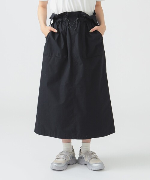 B:MING by BEAMS(ビーミングバイビームス)の「シャーリング ジャンパースカート(S~M)(スカート・レディース・ブラウン系その他/ブラック・SMALL/MEDIUM)」の2枚目の写真