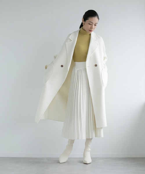 DECADE CLASSIC(ディケイド クラシック)の「【DECADE】ロングチェスターコート(チェスターコート・レディース・ホワイト/キャメル・LARGE/MEDIUM)」の5枚目の写真