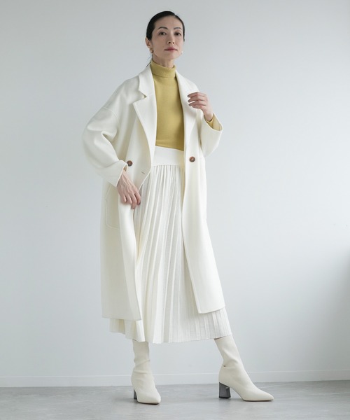 DECADE CLASSIC(ディケイド クラシック)の「【DECADE】ロングチェスターコート(チェスターコート・レディース・ホワイト/キャメル・LARGE/MEDIUM)」の6枚目の写真