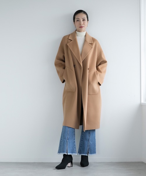 DECADE CLASSIC(ディケイド クラシック)の「【DECADE】ロングチェスターコート(チェスターコート・レディース・ホワイト/キャメル・LARGE/MEDIUM)」の18枚目の写真