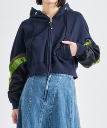 【TOGA PULLA/トーガプルラ】Full zip hoodie/ジップフーディー/ブルゾンパーカー
