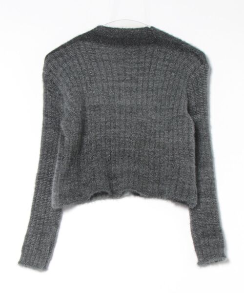 レースアップ クロップド グラデーションニット（その他トップス）｜Uenui（ウニュイ）