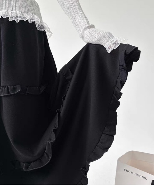 フリルロングスカート（スカート）｜AMAJI（アマジ）