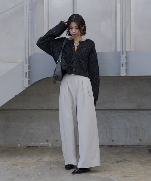 PAGEBOY（ページボーイ）の「ストライプMIXスラックス（スラックス・レディース・ブラック/グレー/グレイッシュベージュ・MEDIUM/SMALL）」の18枚目の写真