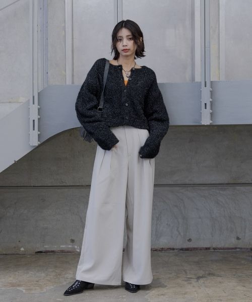 PAGEBOY（ページボーイ）の「ストライプMIXスラックス（スラックス・レディース・ブラック/グレー/グレイッシュベージュ・MEDIUM/SMALL）」の20枚目の写真